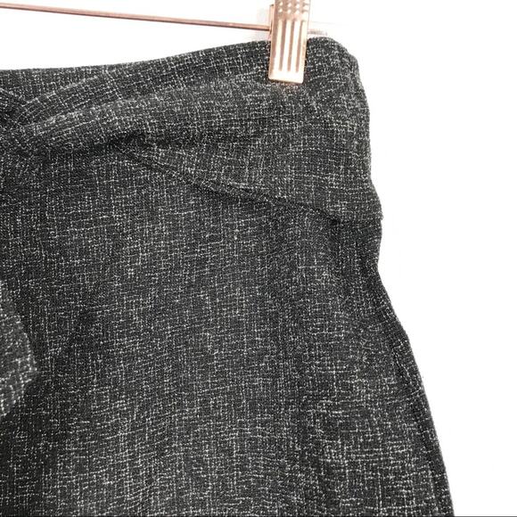 Dress Forum Womens Large L Black White Tie Waist Shorts Speckle Cotton Blend - Picture 6 of 10